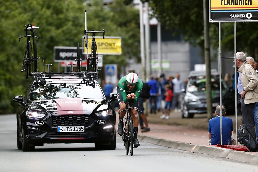 Filippo Ganna (Team INeos) wins the stage 6 time trial at BinckBank Tour