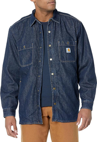 Carhartt Men's Relaxed Fit Denim Fleece-Lined Shirt Jac: was $79 now $63 @ Amazon