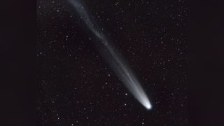 A view of Comet Leonard as seen over Australia.