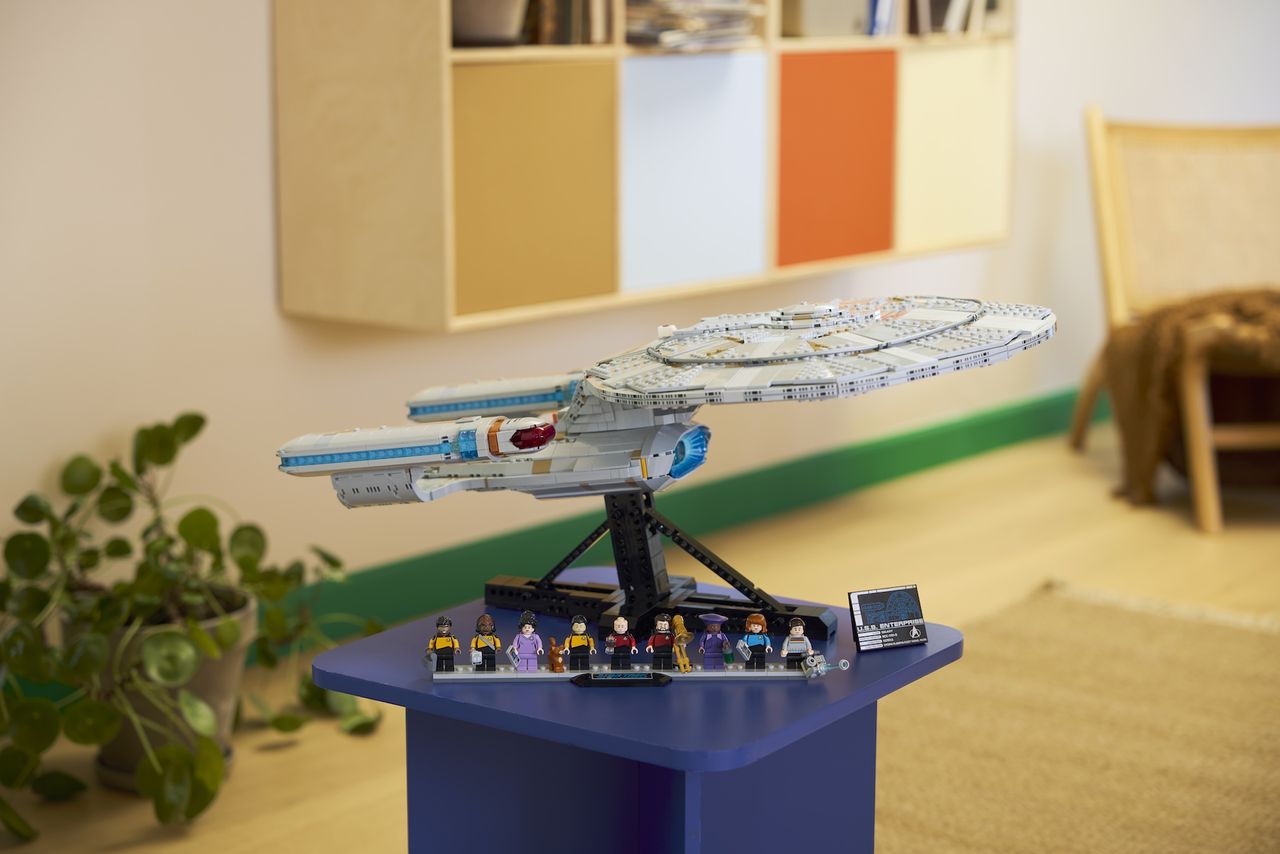LEGO Star Trek set from multiple angles