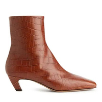 Mid-Heel Leather Ankle Boots – £190 £114 (save £76) | Arket