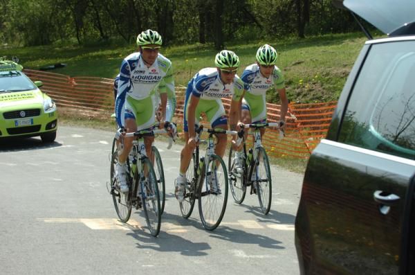 Liquigas enjoy the good weather