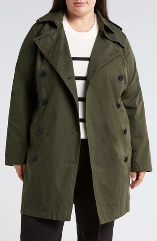 Derjon Double Breasted Trench Coat