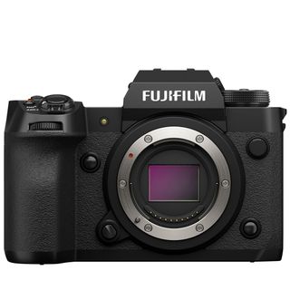 Fujifilm X-H2 camera on a white background
