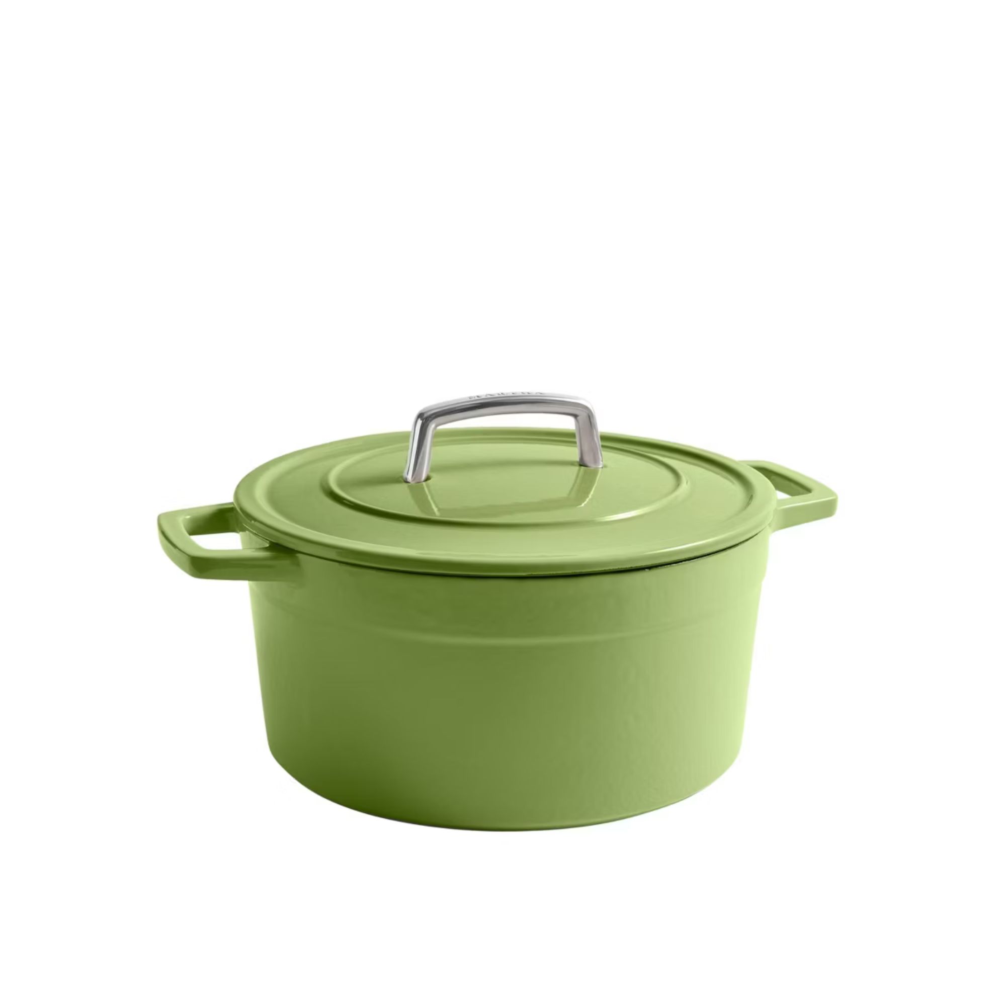 Martha Stewart 5qt Enameled Cast Iron Dutch Oven with Lid Bay Leaf: Oven-Safe, Smooth Surface Induction Compatible