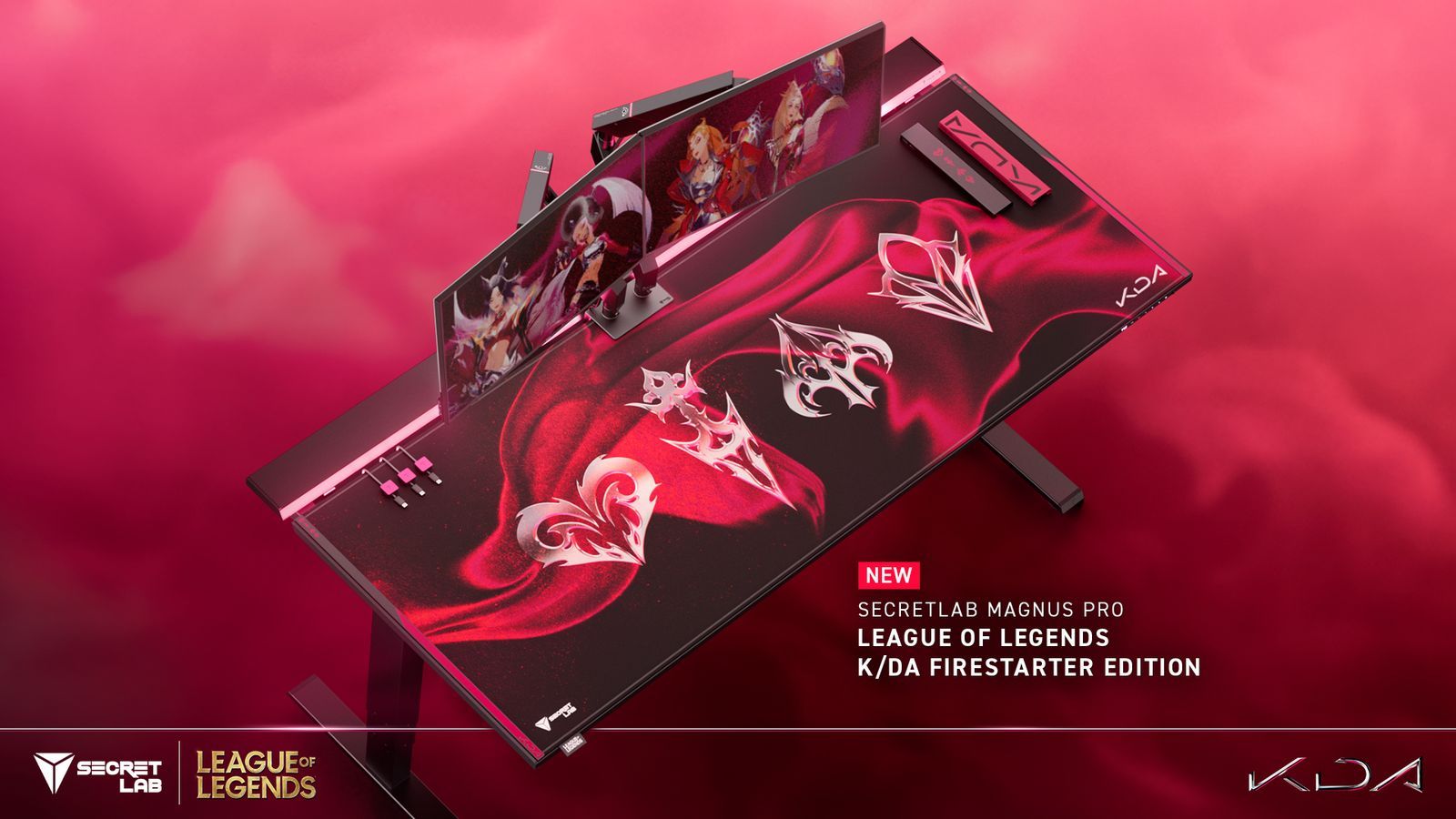 Secretlab Magnus Pro League of Legends K/DA FIRESTARTER Edition
