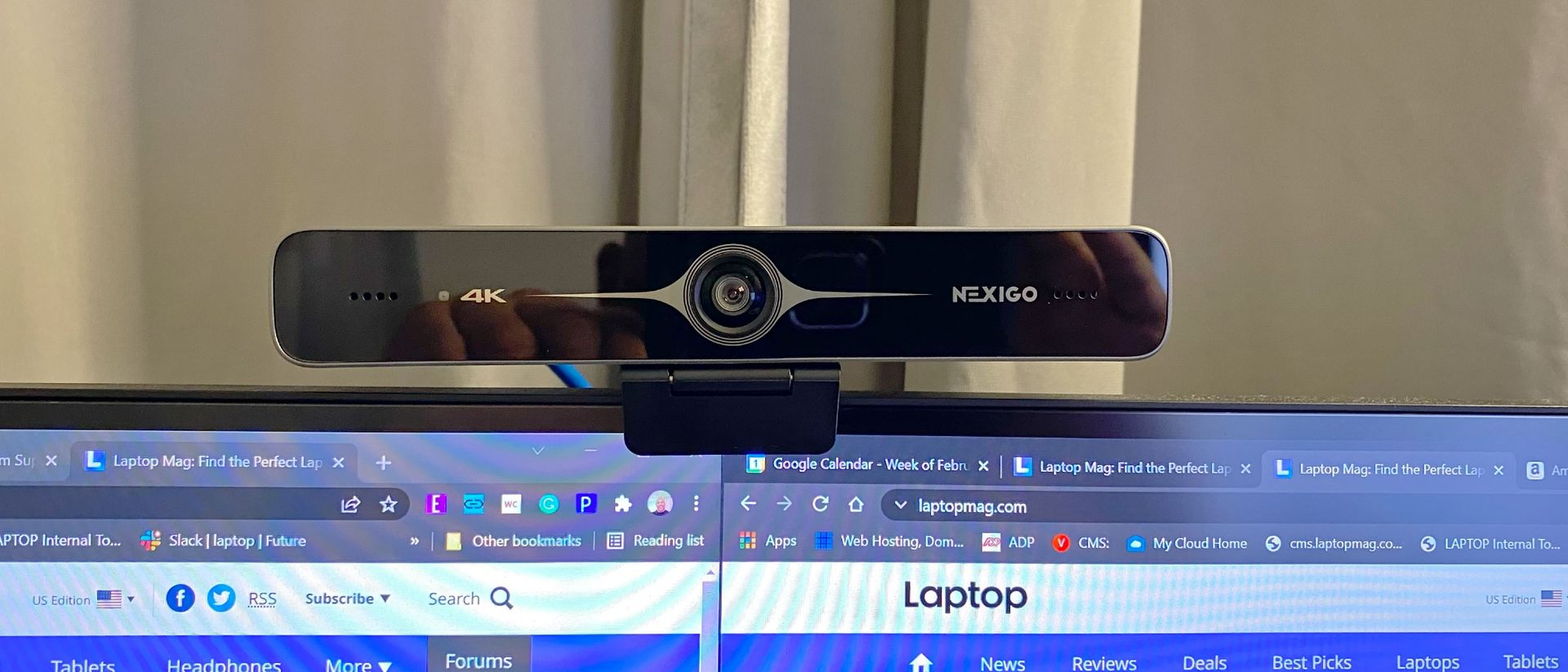 Nexigo N970P 4K webcam review Laptop Mag
