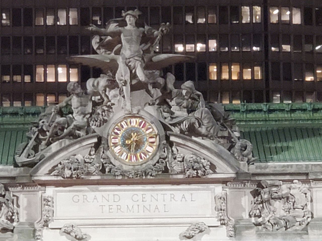 Grand Central Station building clock photo