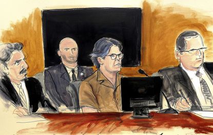 Courtroom sketch of Keith Raniere.