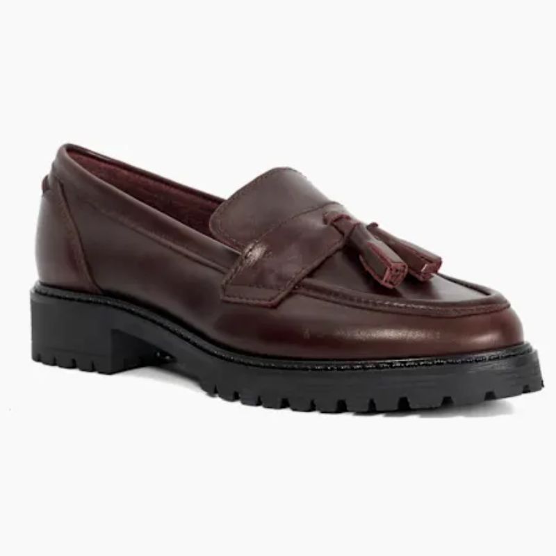 burgundy loafers