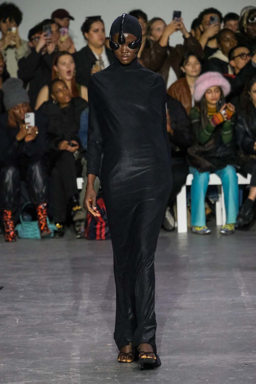 on the runway at London Fashion Week AW23