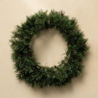 24 Cashmere Pre-Lit IndoorOutdoor Wreath