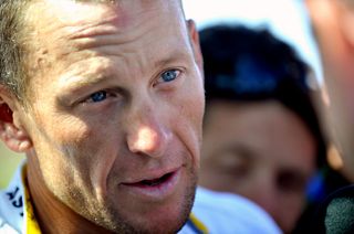 Lance Armstrong rode with Astana when he made his TDU debut