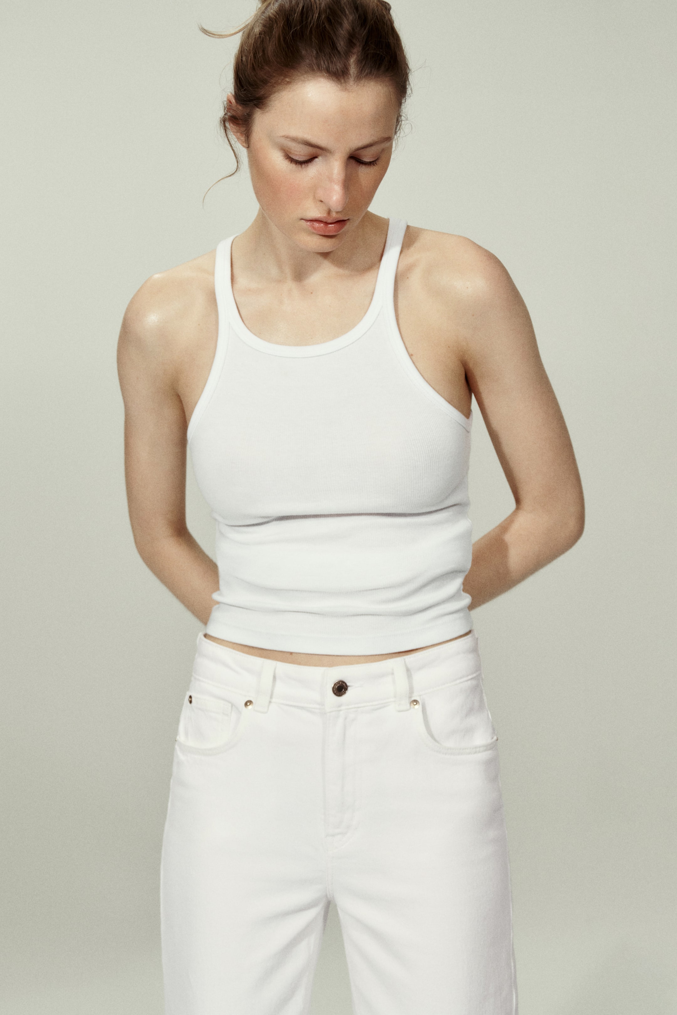 wide high waist jeans