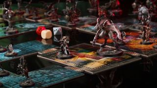 Warhammer Quest: Cursed City board and miniatures
