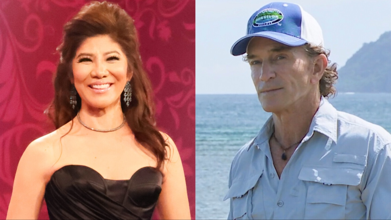 Julie Chen Moonves and Jeff Probst side by side