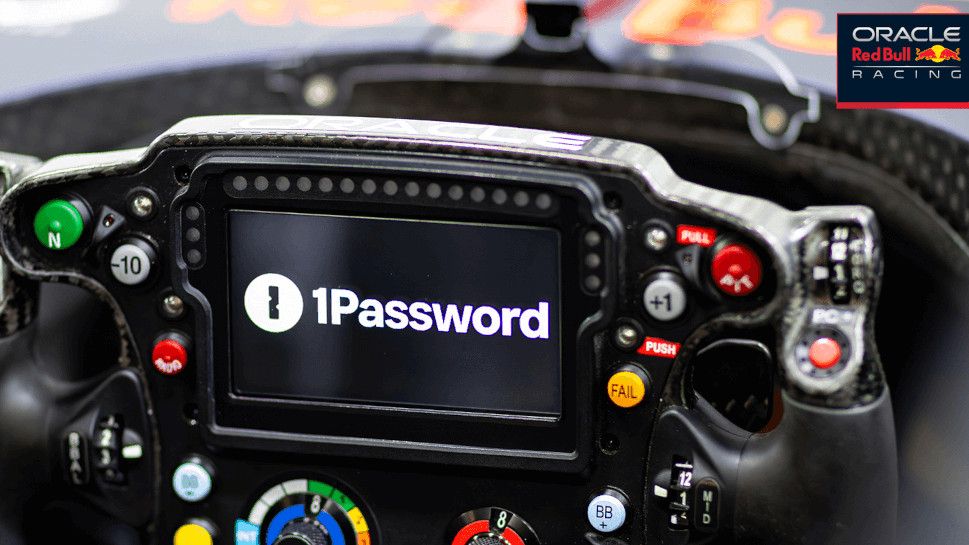 1Password partnership with Oracle Red Bull Racing F1 team