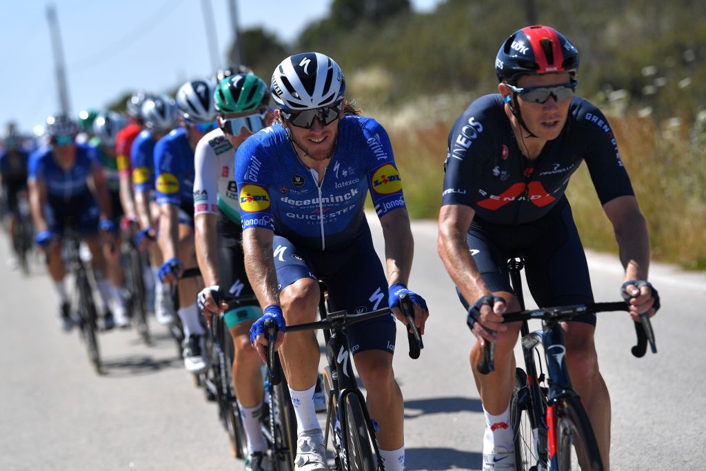 TAVIRA PORTUGAL MAY 07 Shane Archbold of New Zealand and Team Deceuninck QuickStep during the 47th Volta Ao Algarve 2021 Stage 3 a 2031km stage from Faro to Tavira VoltAlgarve VAlgarve2021 on May 07 2021 in Tavira Portugal Photo by Luc ClaessenGetty Images