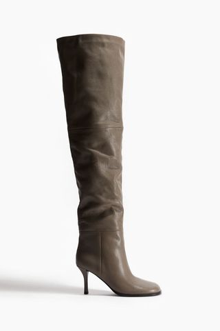 Over-The-Knee Leather Boots