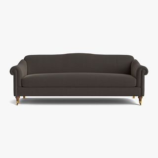 dark gray traditional sofa