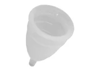 clear silicone menstrual cup