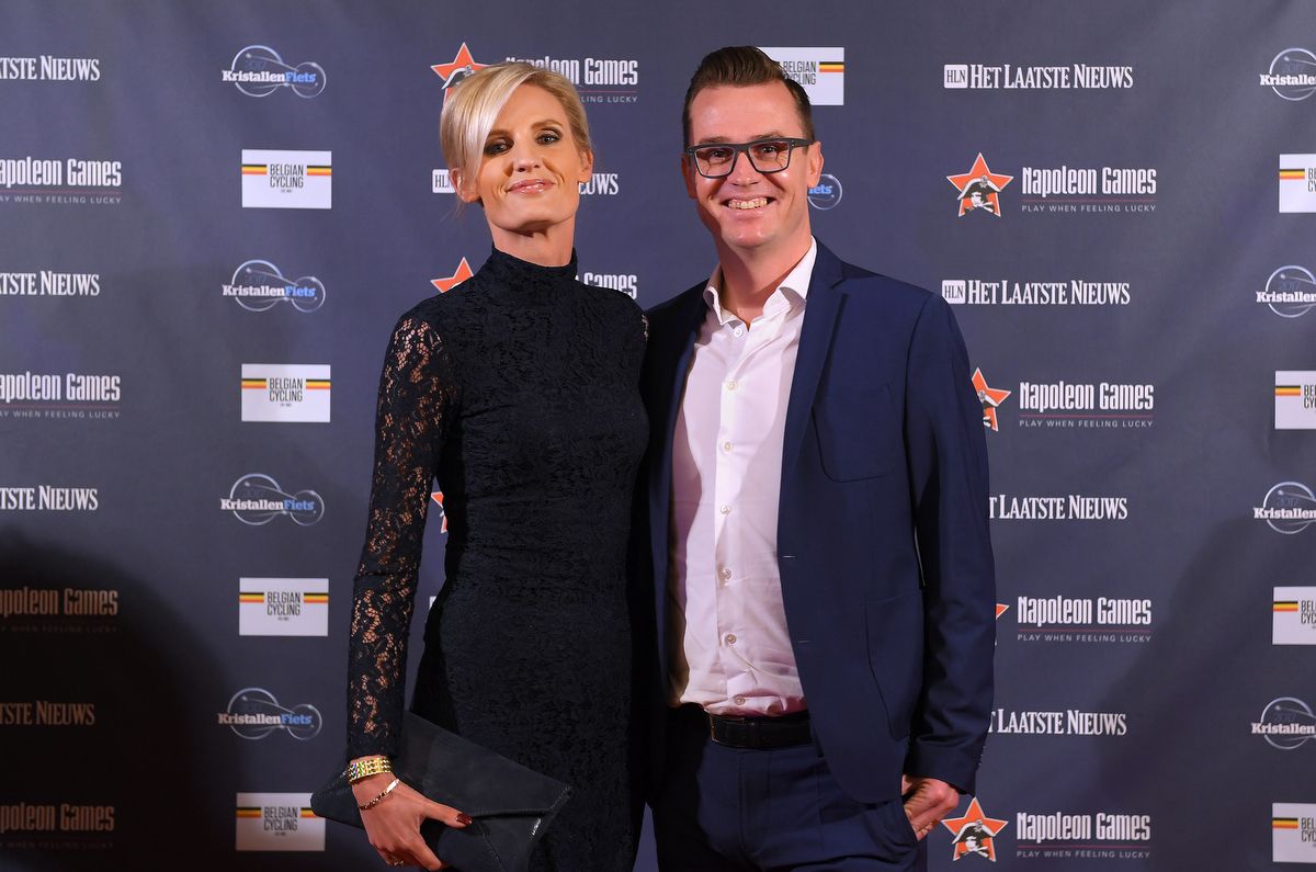 Nick Nuyens with Lynn Peeters