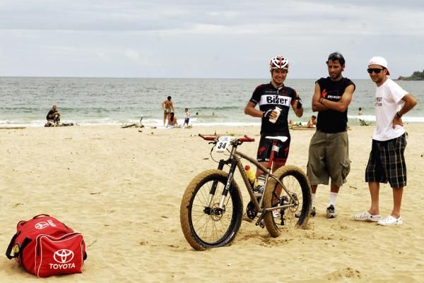 Milton Ramos poses with his unusual bike.