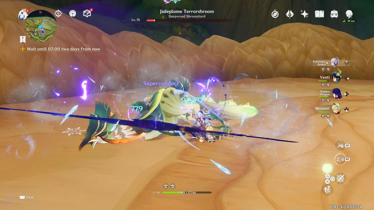 genshin impact jadeplume terrorshroom combat