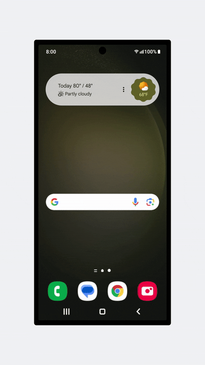 Updated Assistant At a Glance widget