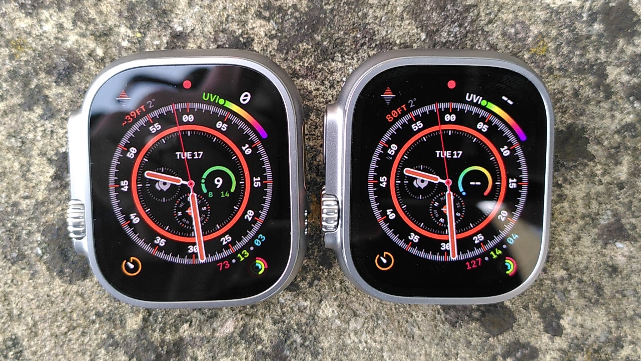 apple watch ultra 1 vs 2 size