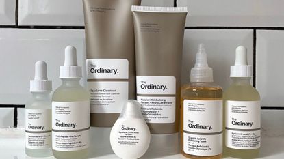 Original image showing a selection of products from The Ordinary