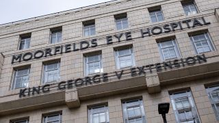 The exterior of Moorfields Eye Hospital