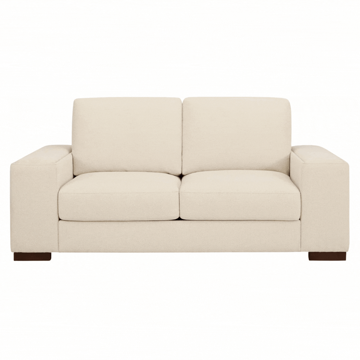 DUSK, Lyon 2 Seater Sofa - Speckled Sand Boucle