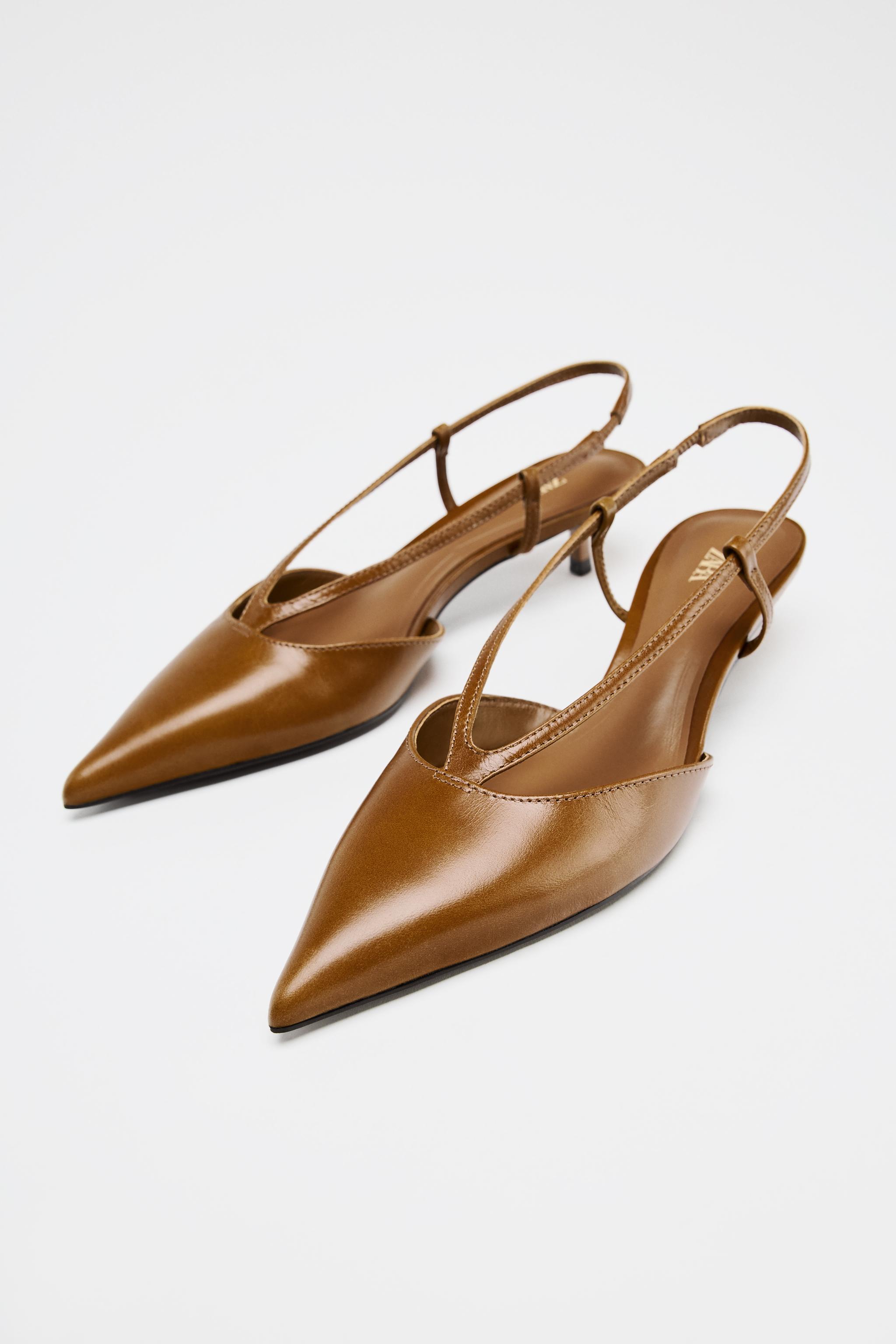 Leather Slingback Shoes