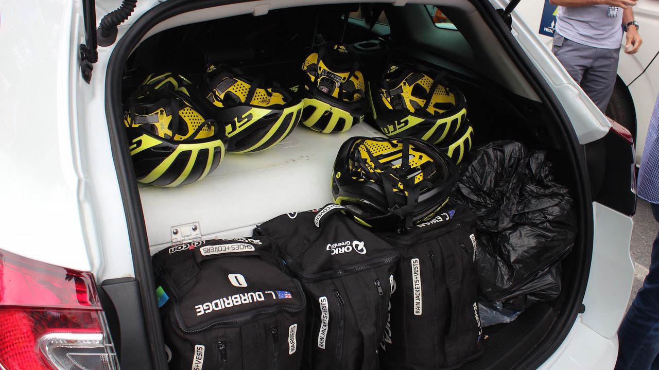 Orica-Scott's Cadence Plus helmets