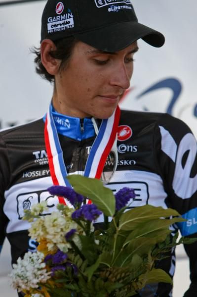 Lachlan Morton (Chipotle) looking pretty satisfied with his second place finish today