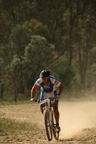 A newie cogheads rider puts down the pace.