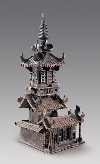 Miniature models like this gives clues as to what ancient houses in China may have actually looked like.