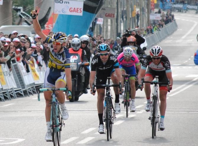 Thomas De Gendt (Vacansoleil-DCM) wins the final stage in Catalunya
