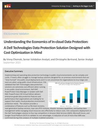 Whitepaper cover with title below a gradient orange pixelated banner and text and graph below