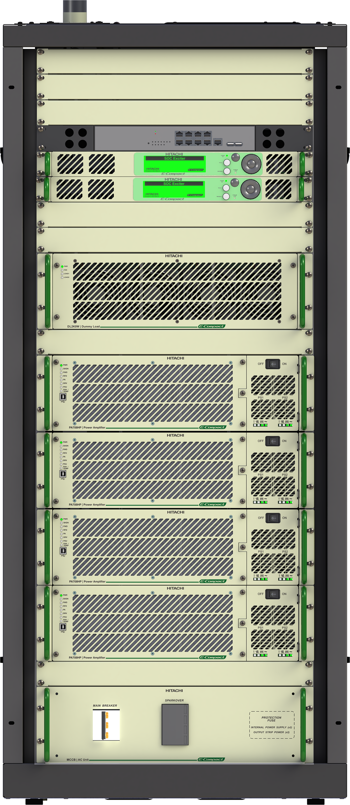 Hitachi-Comark E-Compact VHF Band 3 DTV Transmitter