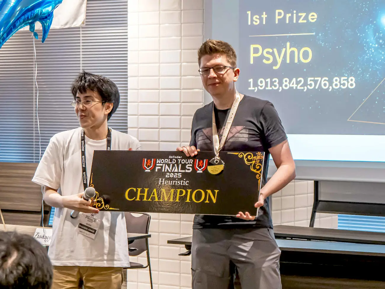 Psyho winning World Coding Championship