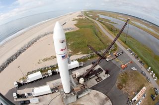 Wide-Angle View of Minotaur V Rocket