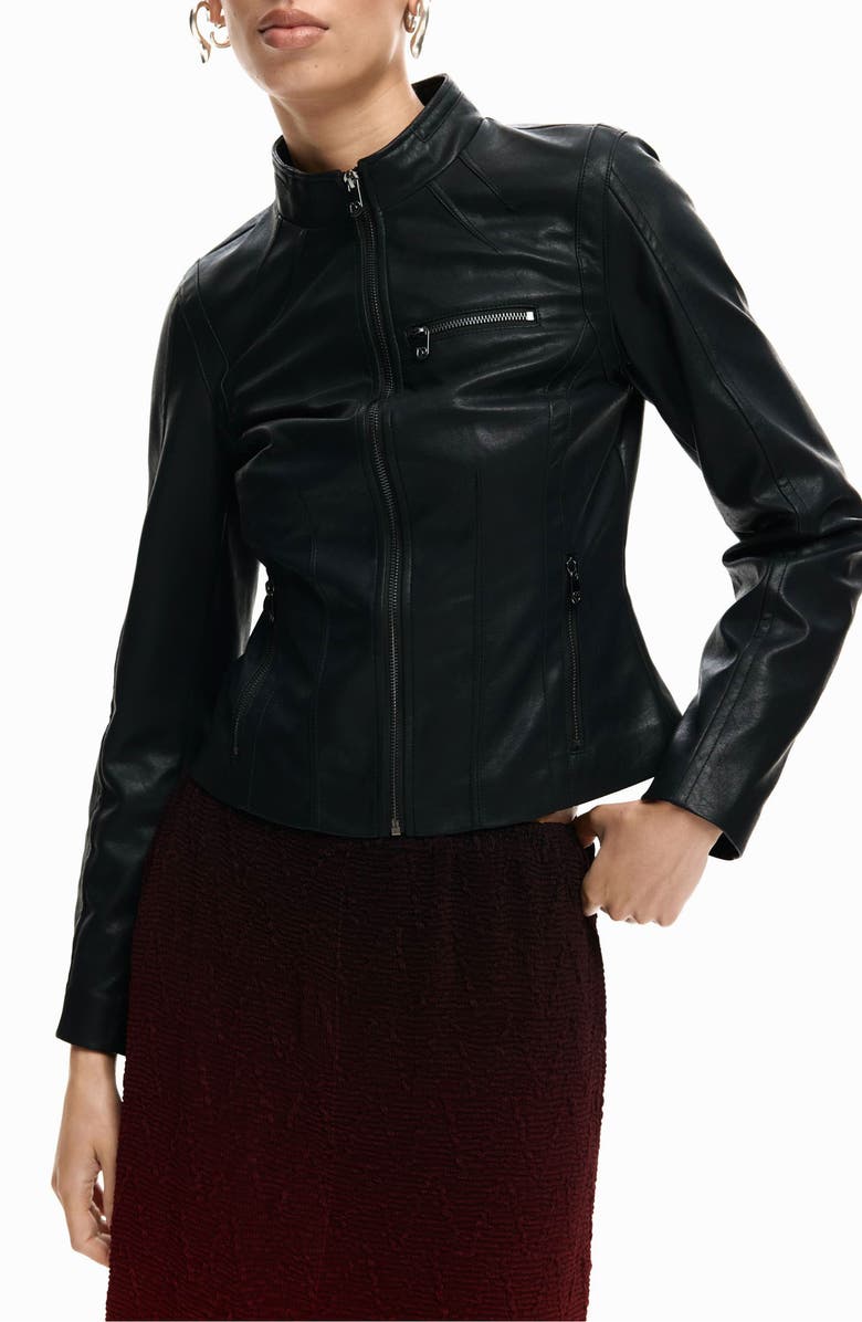 Faux Leather Jacket