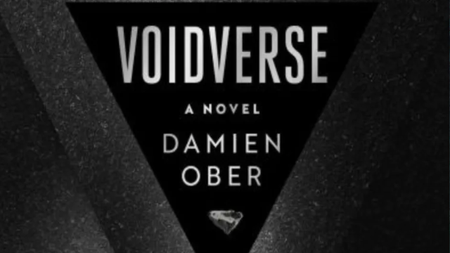 a black and silver slice of a sci-fi book cover