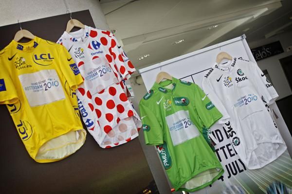 The classification jerseys.