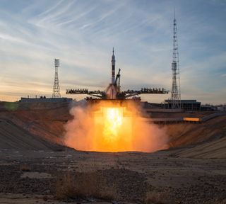 Soyuz MS-11 liftoff