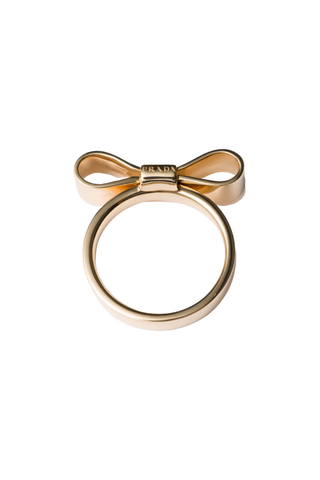 Prada Eternal Gold Bow Signet Ring - Yellow Gold