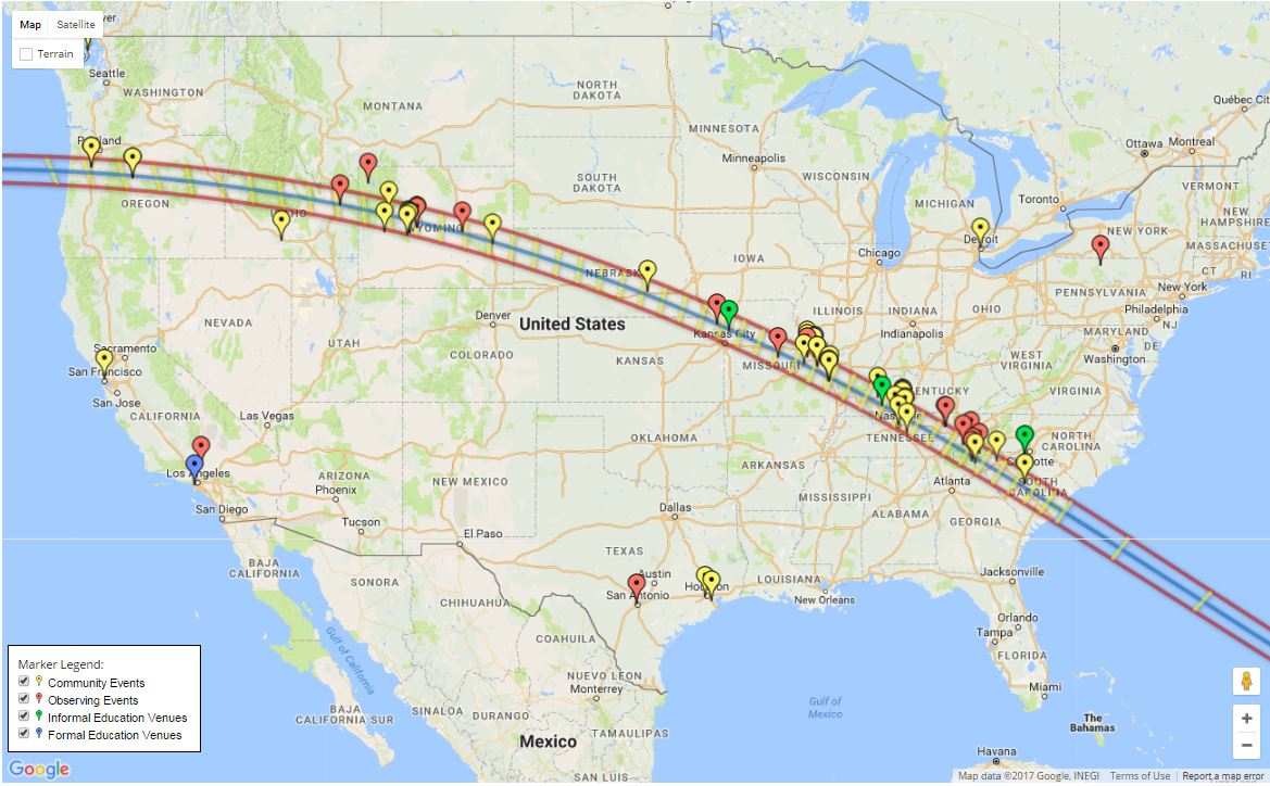 Total Solar Eclipse Map