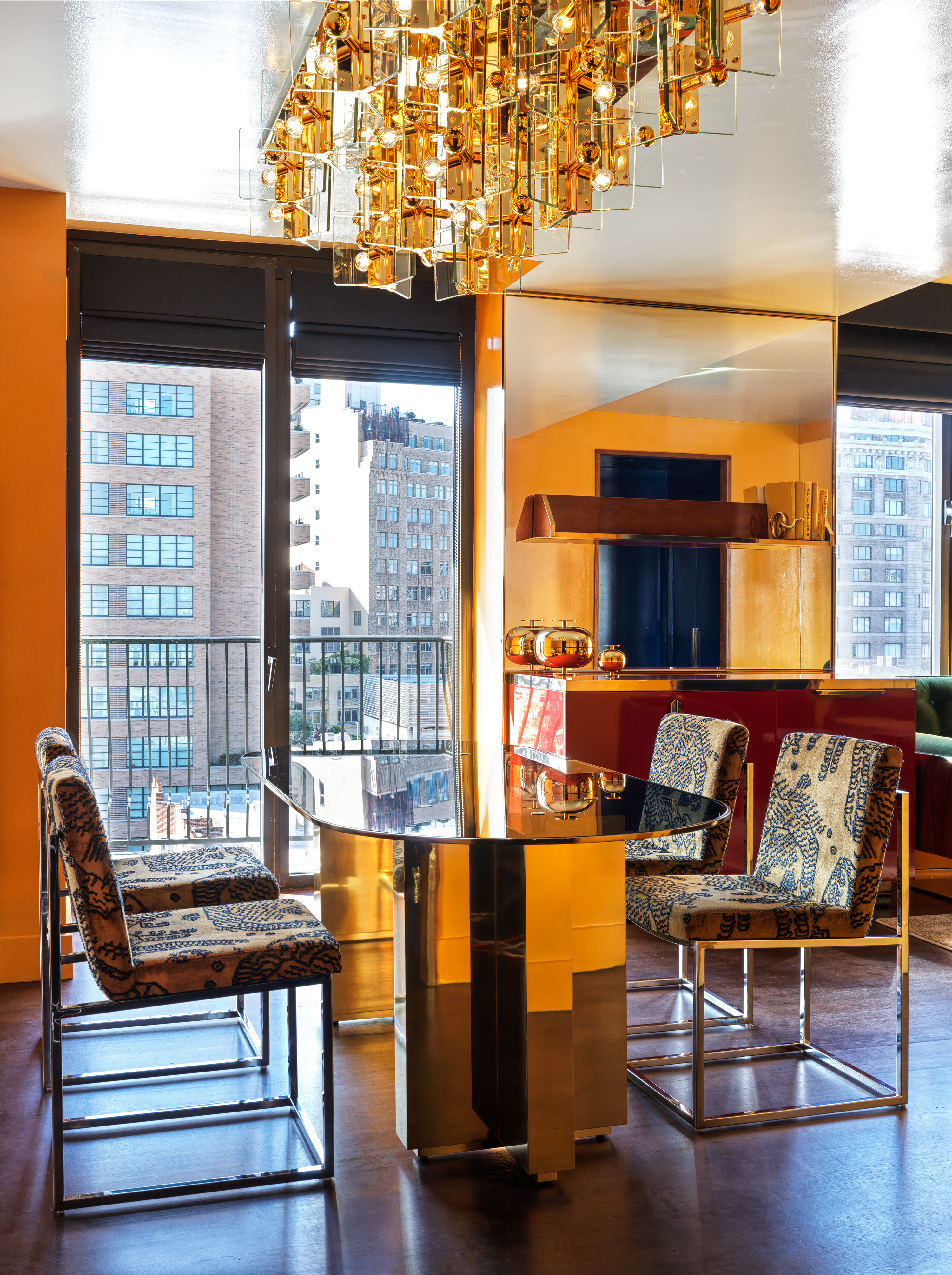 Interiors photographs of The Manner hotel in SoHo, New York